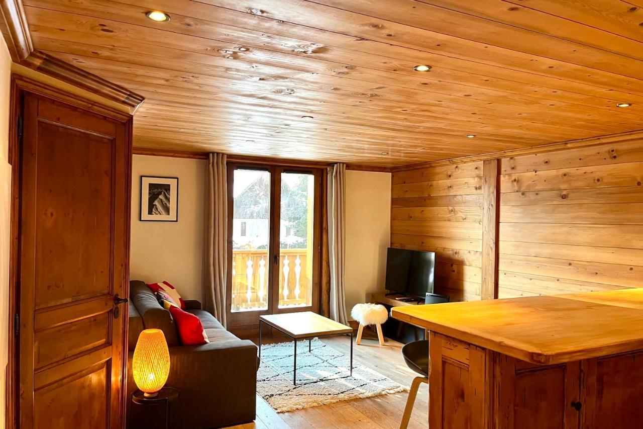 Chic And Cosy Apt With Balcony In Megeve Luaran gambar