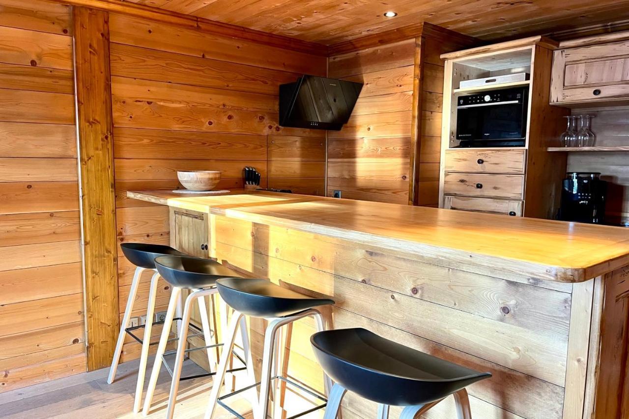 Chic And Cosy Apt With Balcony In Megeve Luaran gambar